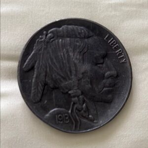Vintage Native American 1913 Coin Replica Belt Buckle